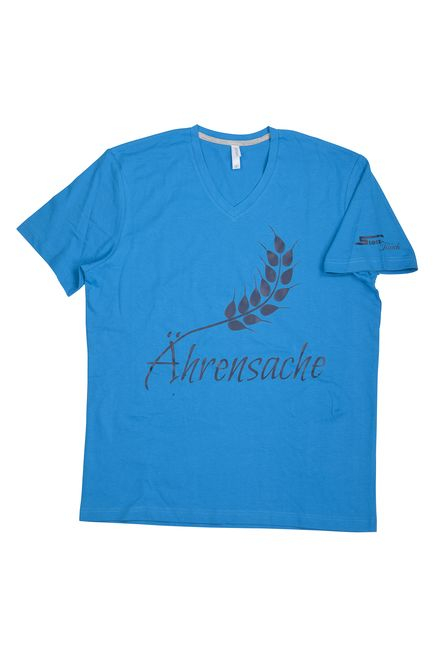 Herren V-Neck, Ährensache, blau