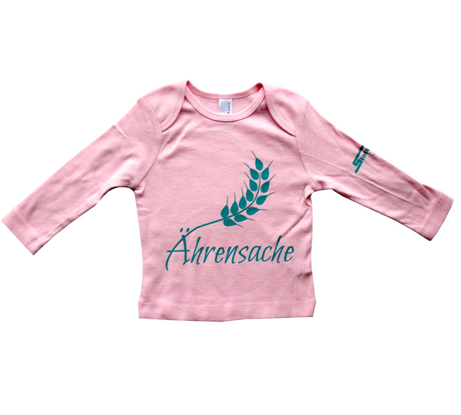 Baby-Longsleeve, Ährensache, pink